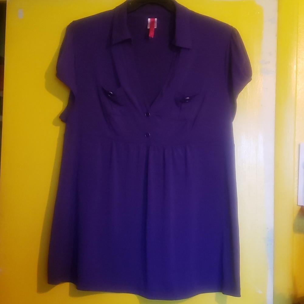 Collar short sleeve Blouse